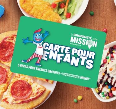 La rentrée et la générosité se rencontrent chez Boston Pizza avec la campagne « Cartes pour enfants »