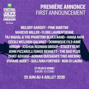 Programmation Festival International de Jazz de Montréal 2026