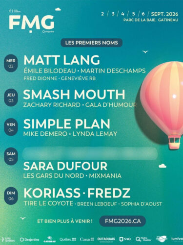FMG 2026 : Simple Plan et Matt Lang en têtes d’affiche !