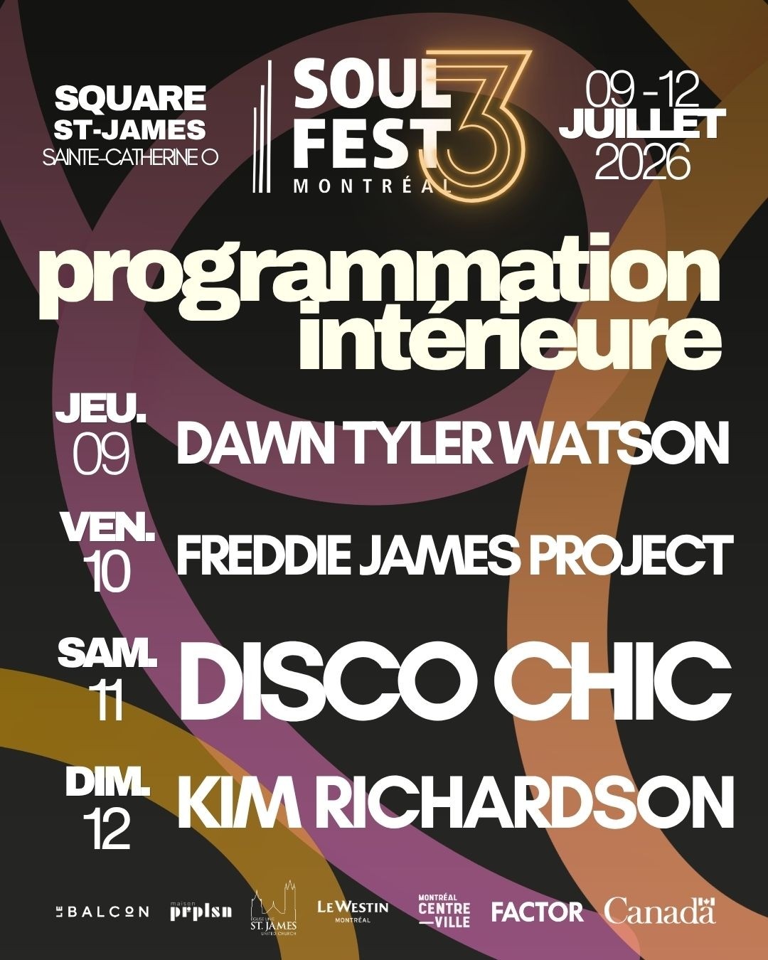 programmation SoulFest de Montréal