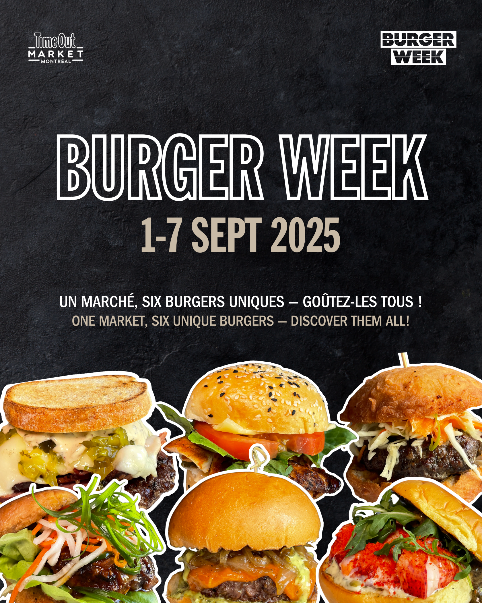 La Burger Week Montréal 2025 – burgers exclusifs au Time Out Market