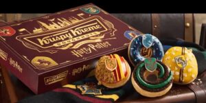 Beigne Krispy Kreme Harry Potter inspiré des maisons de Poudlard