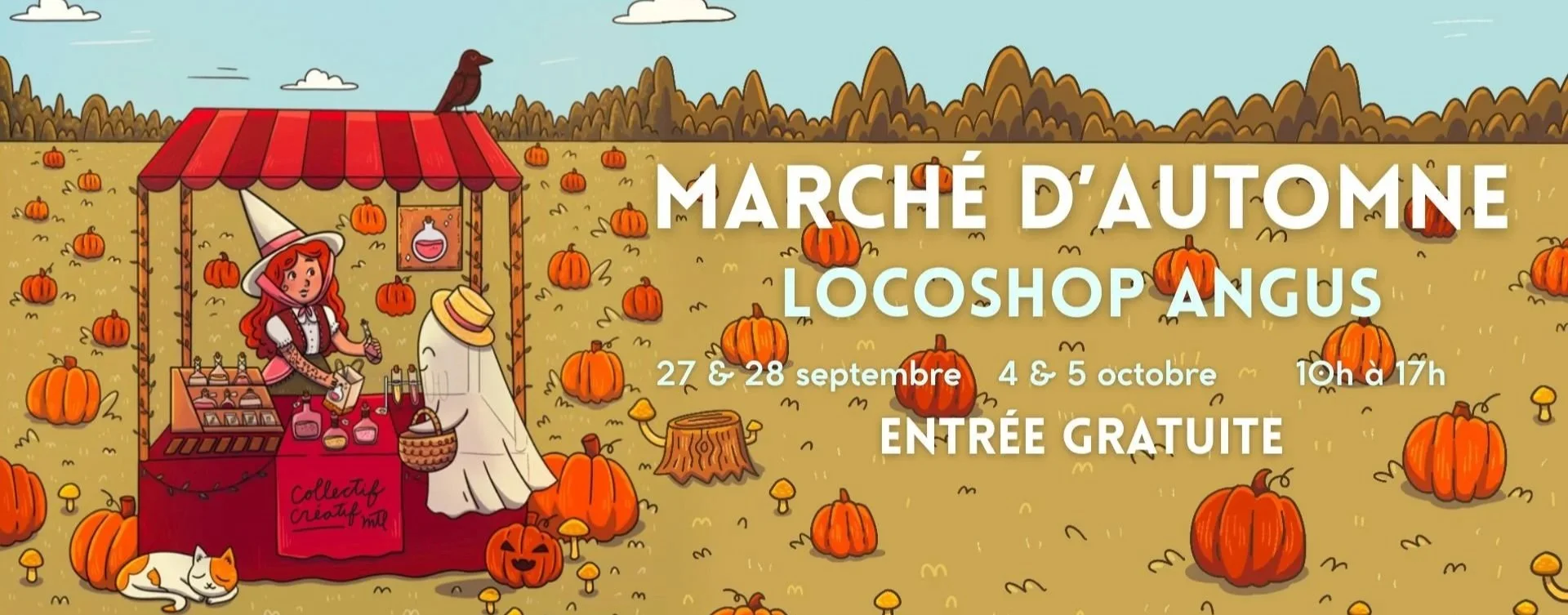 Marché d’automne Collectif Créatif MTL 2025 au Locoshop Angus