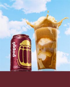 Canette de Poppi Root Beer – nouvelle boisson pétillante au Canada