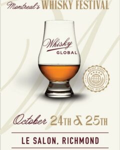 Dégustation de whisky au Festival de whisky de Montréal 2025 au Salon Richmond
