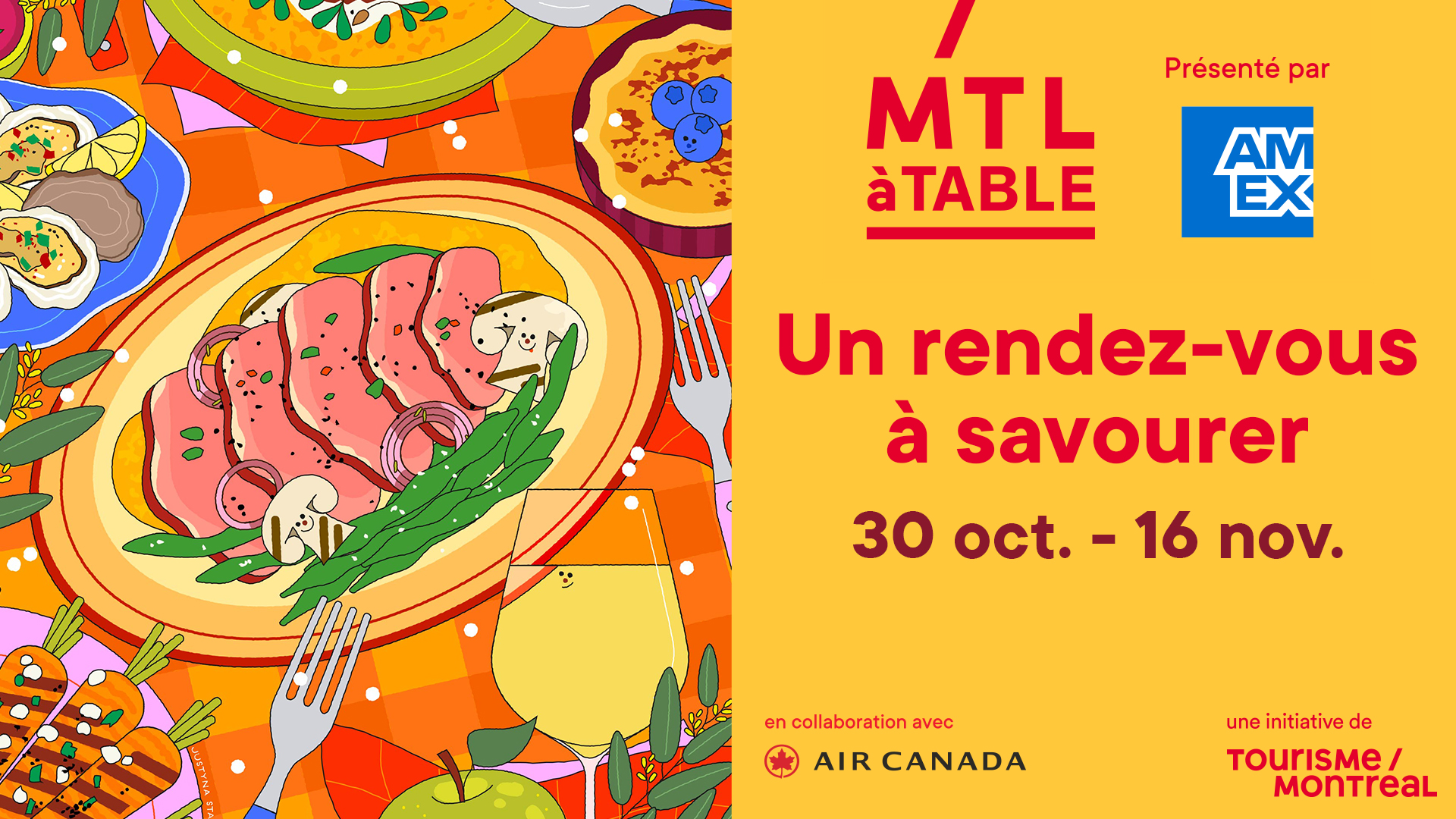 MTLàTABLE 2025 à Montréal – Nouvelle identité visuelle festive et menus à prix fixe