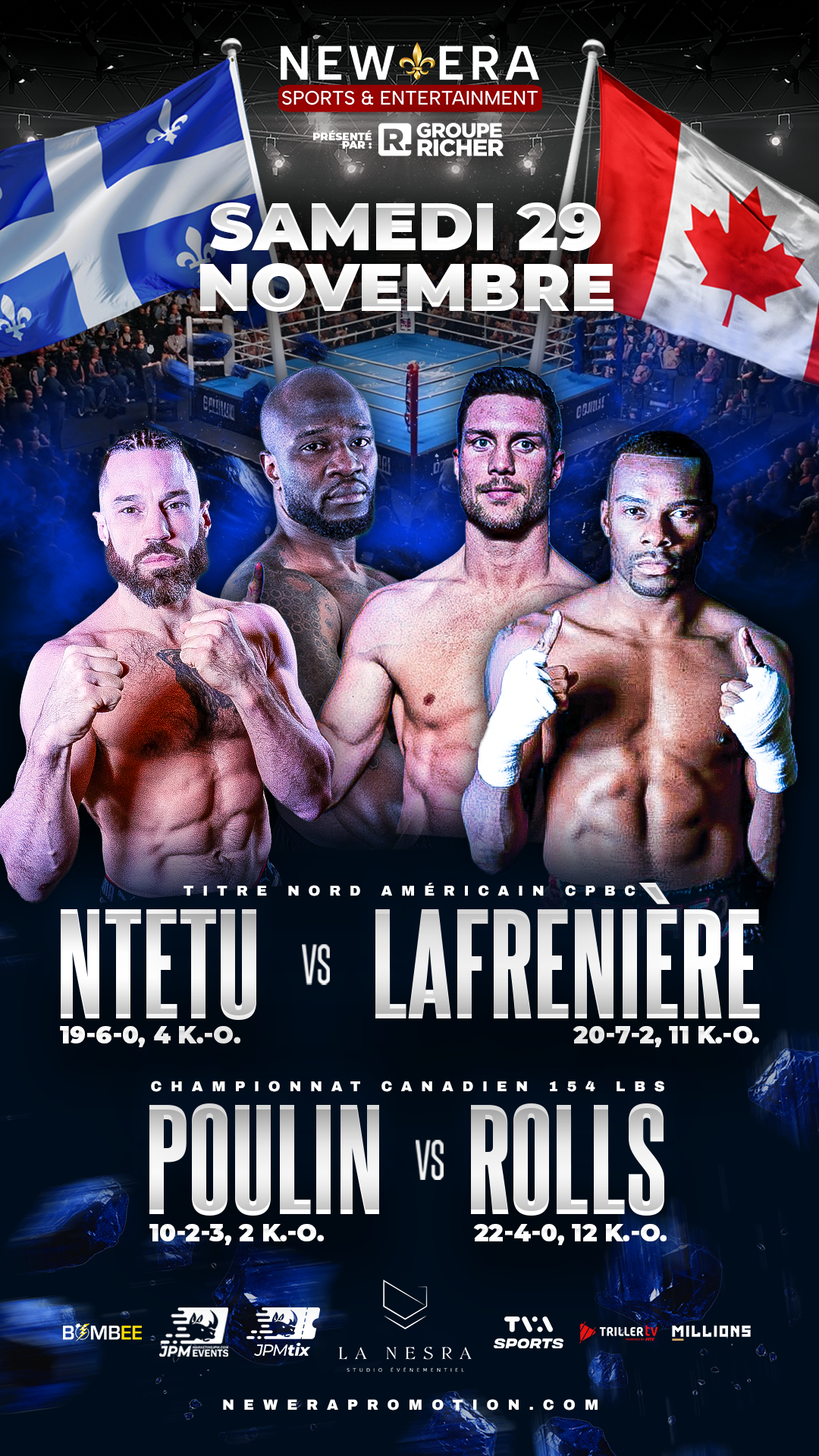 Francis Lafrenière sur le ring à la NESRA de Griffintown en 2025