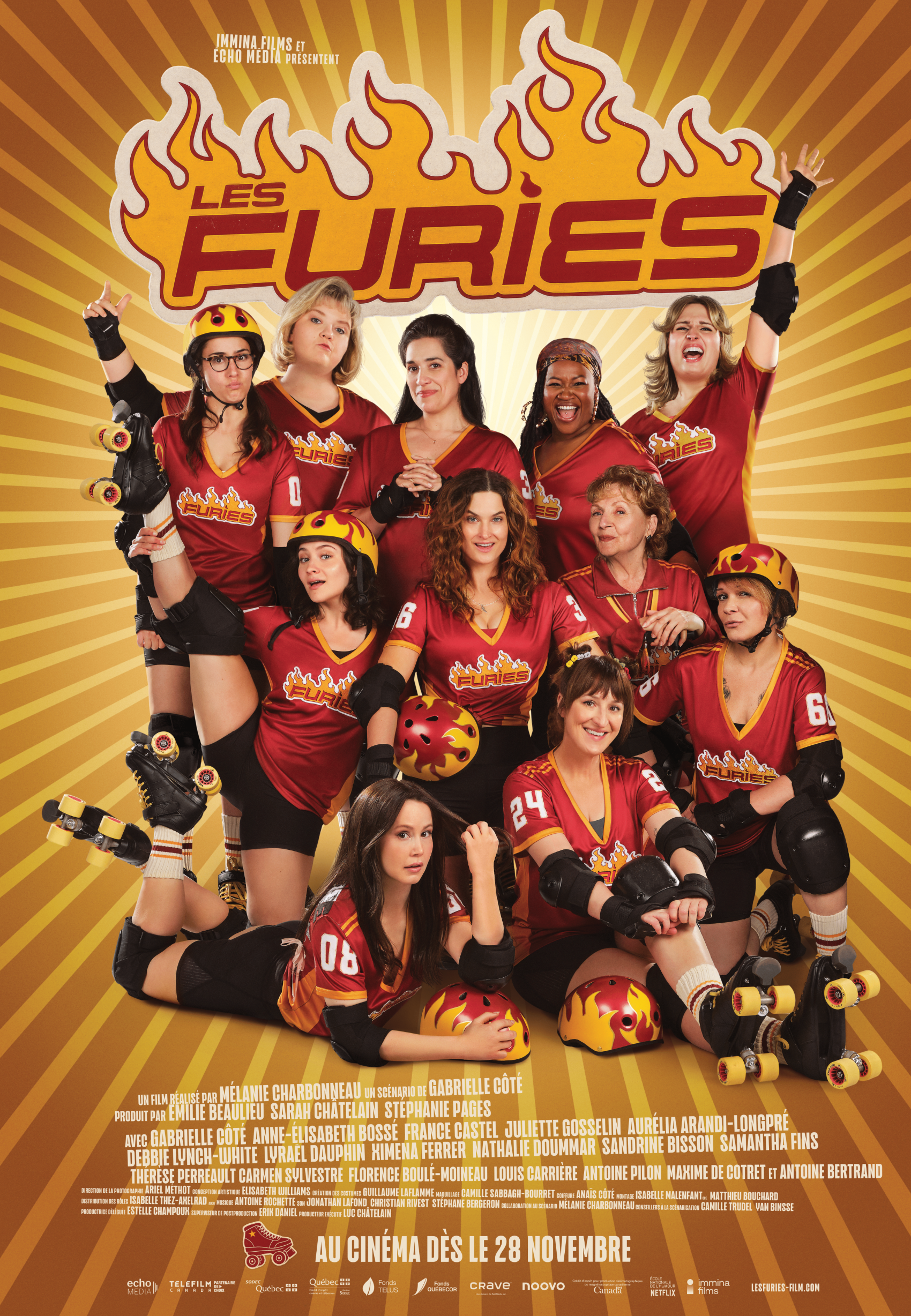 Affiche du film Les Furies – comédie sportive québécoise 2025