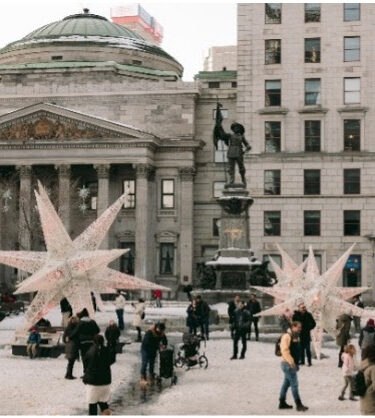 L’hiver magique du Vieux-Montréal historique et féérique