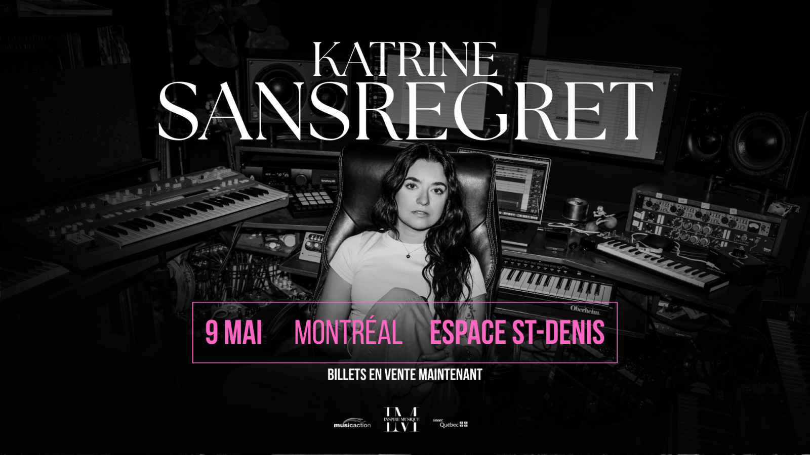 Katrine Sansregret 2026 lors de l’annonce de son premier spectacle à l’Espace St-Denis