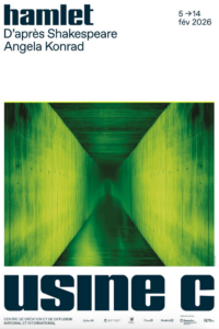 Céline Bonnier interprète le rôle titre de la pièce Hamlet sur la scène de l'Usine C à Montréal