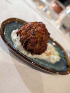 Accra de morue du restaurant Seb l'Artisan Culinaire