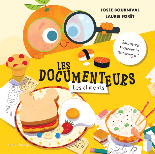 Couverture des livres Les Documenteurs sur les aliments et les insectes par Josée Bournival.