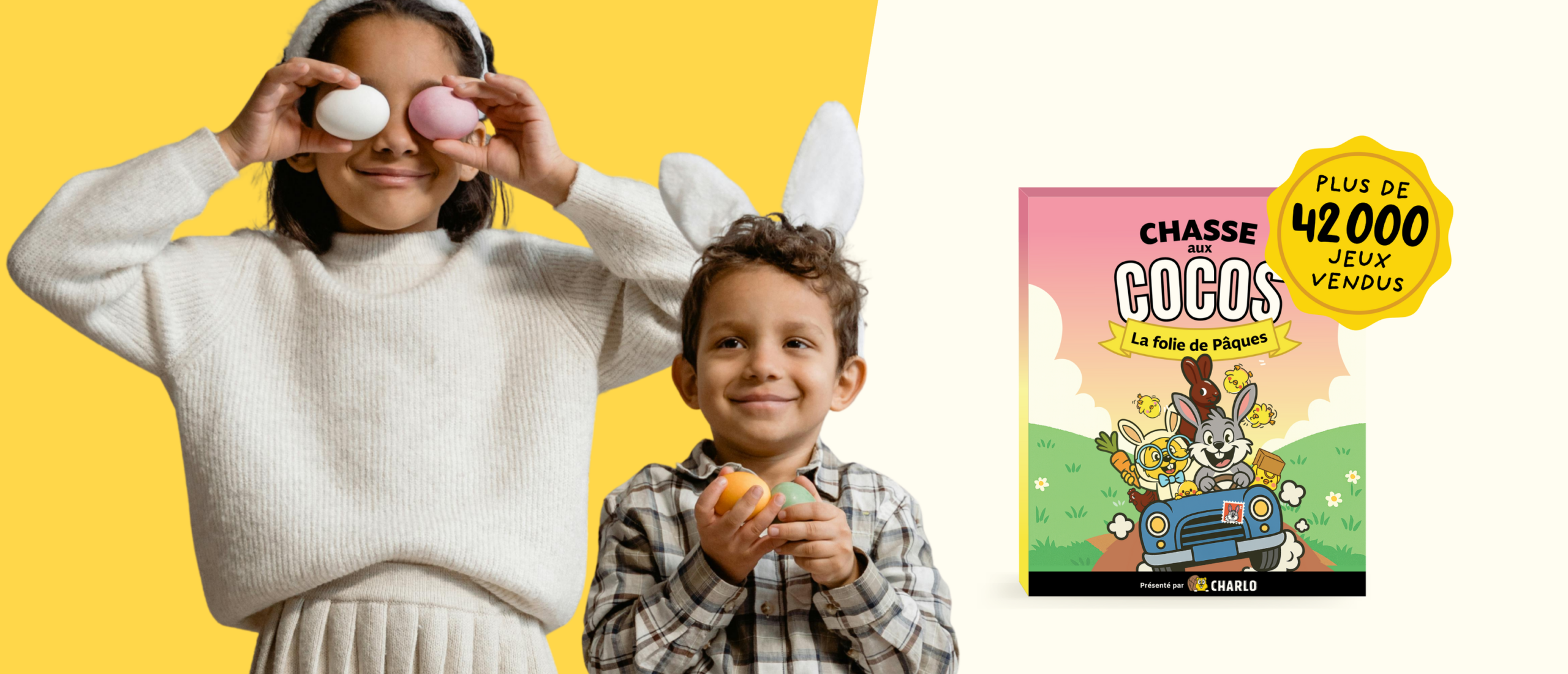 une chasse aux cocos interactive Charlojeu