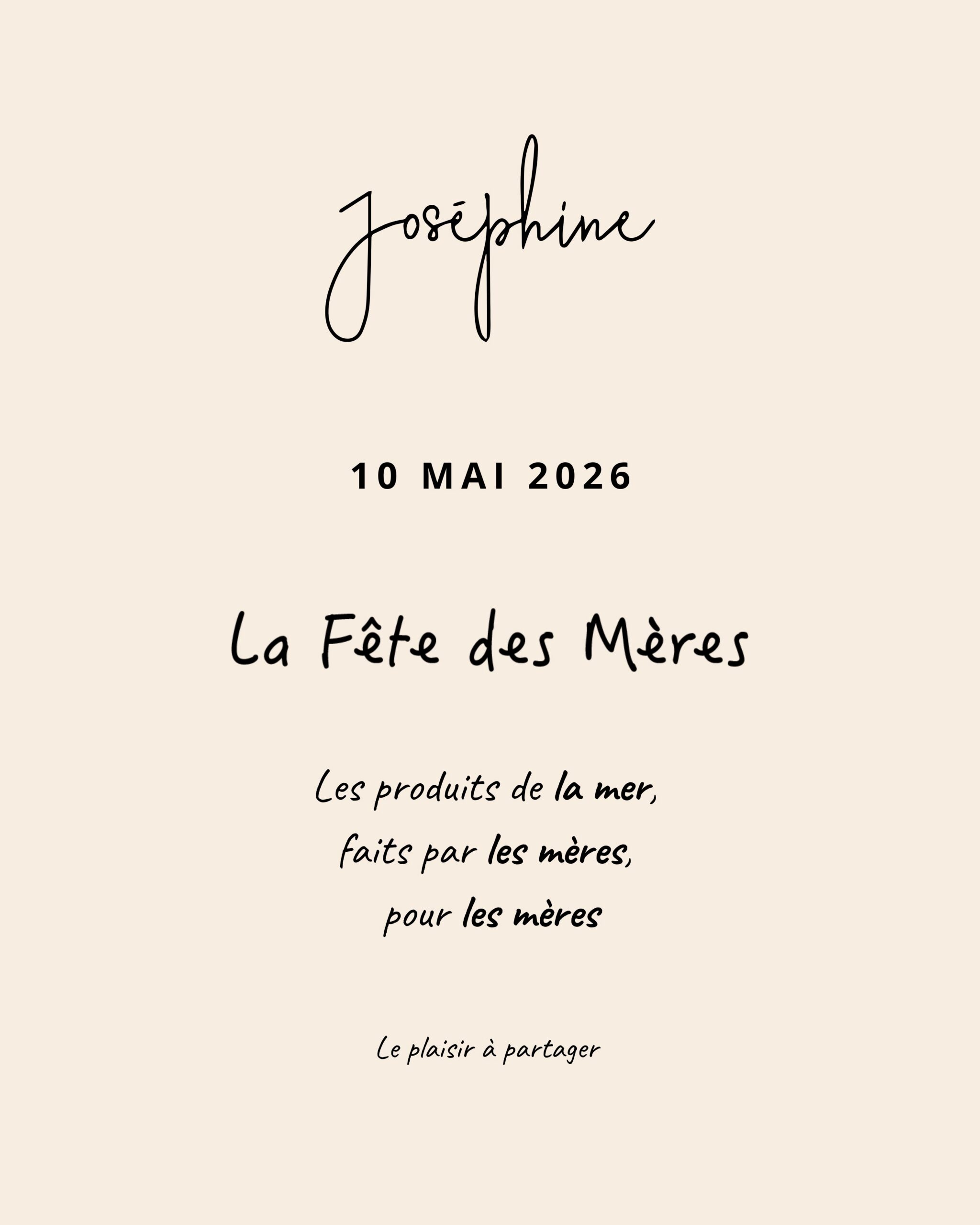 fête des Mères au restaurant Joséphine