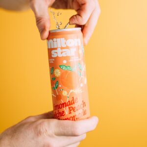 Canettes de Milton Star Limonade Pêche