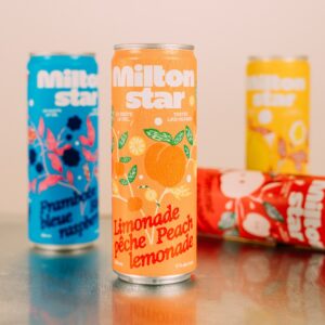 Canettes de Milton Star Limonade Pêche