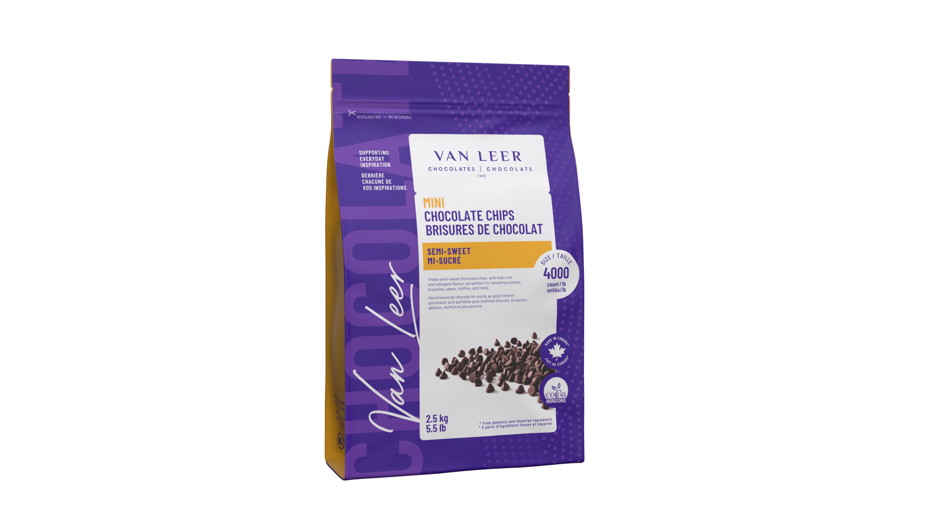 chocolat Van Leer de 2,5 kg