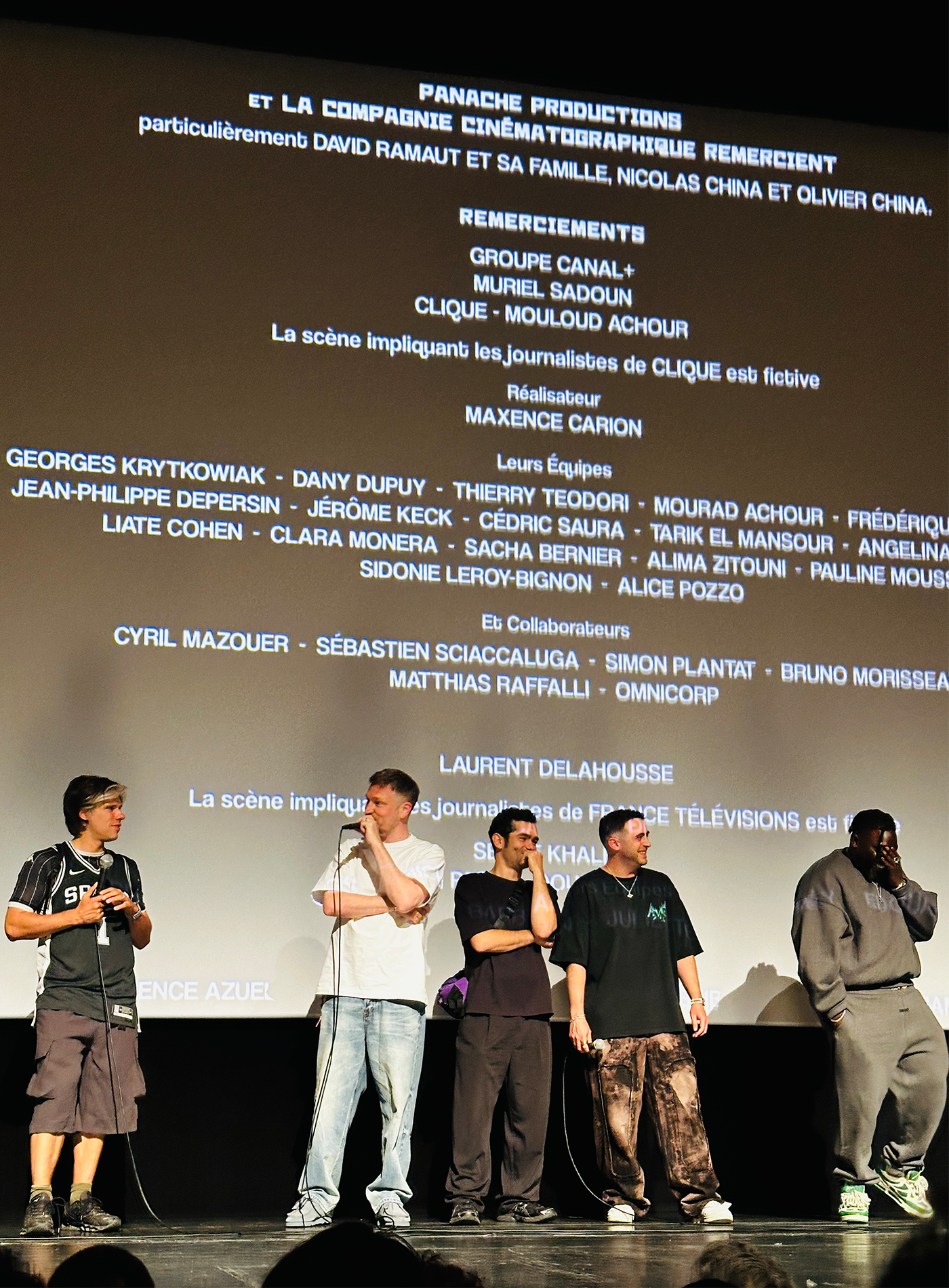 Q-A- projection Yuroï avec Orelsan, Skread, Ablaye, Phazz et Eddie Purple