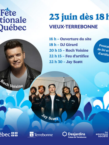 Fête nationale à Terrebonne : Roch Voisine et Jay Scott