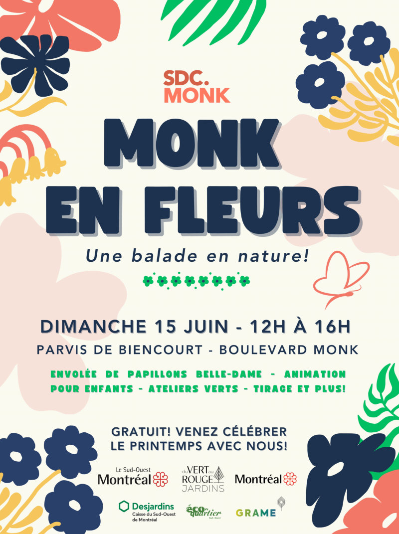 Monk en fleurs