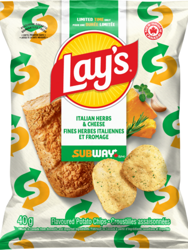 Croustilles Lay’s Subway : Fines herbes et fromage