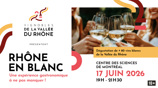 Affiche de Rhône en blanc 2026