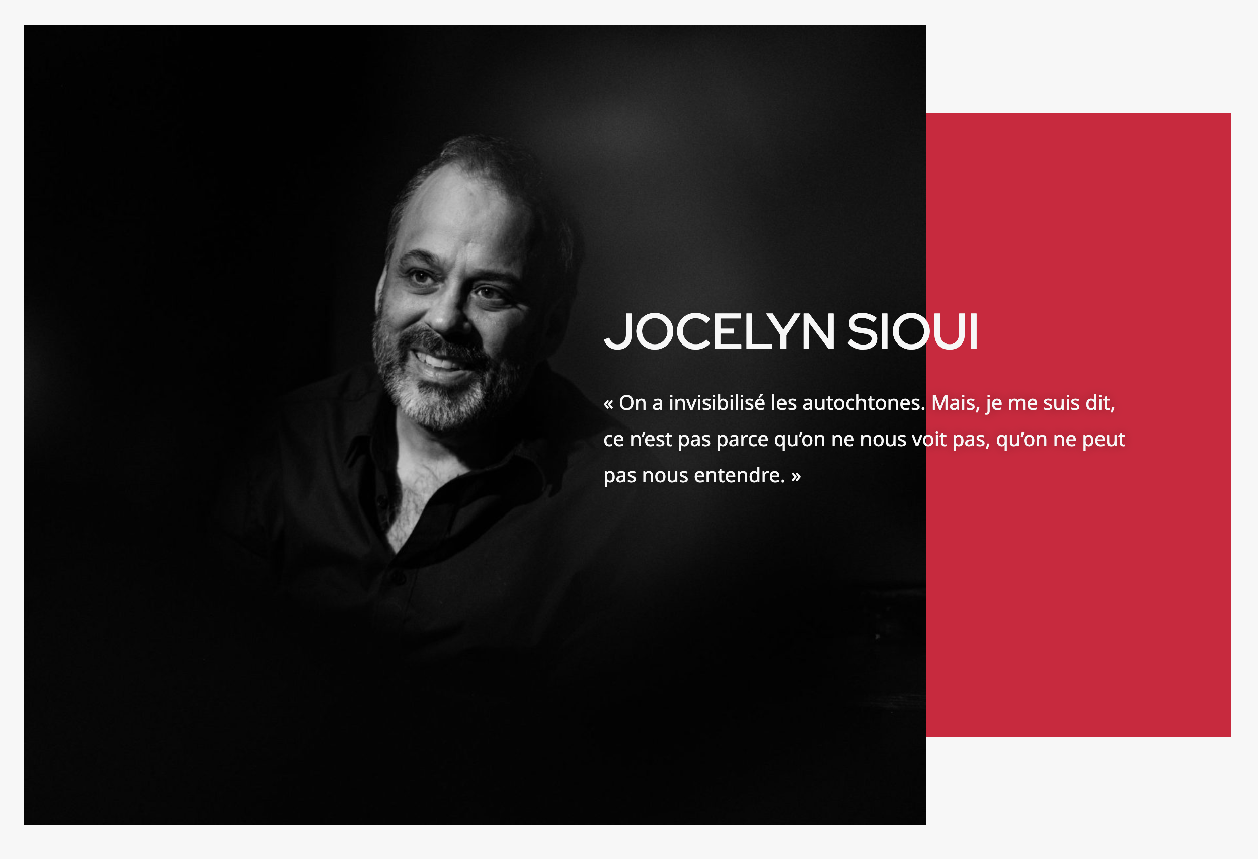 jocelyn sioui photo et citation