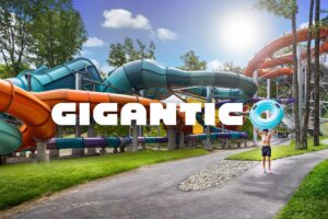 nouvelles glissades d'eau de la zone Gigantico au Parc aquatique de Bromont