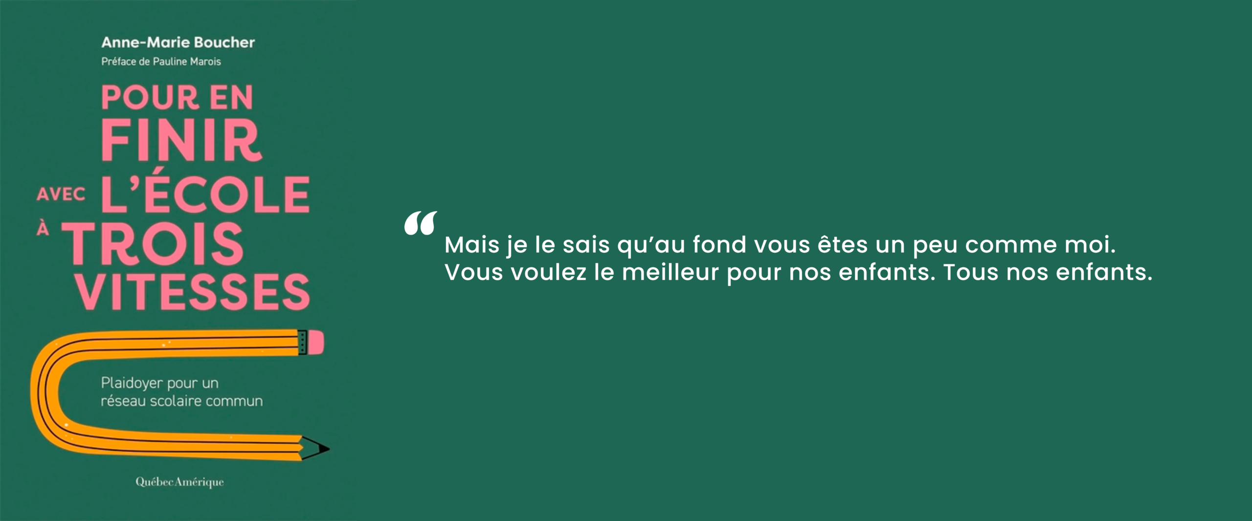 école à trois vitesses - citation