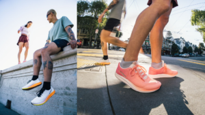 Chaussure de course et d'entraînement Escalante 5 de la marque Altra Running en contexte urbain