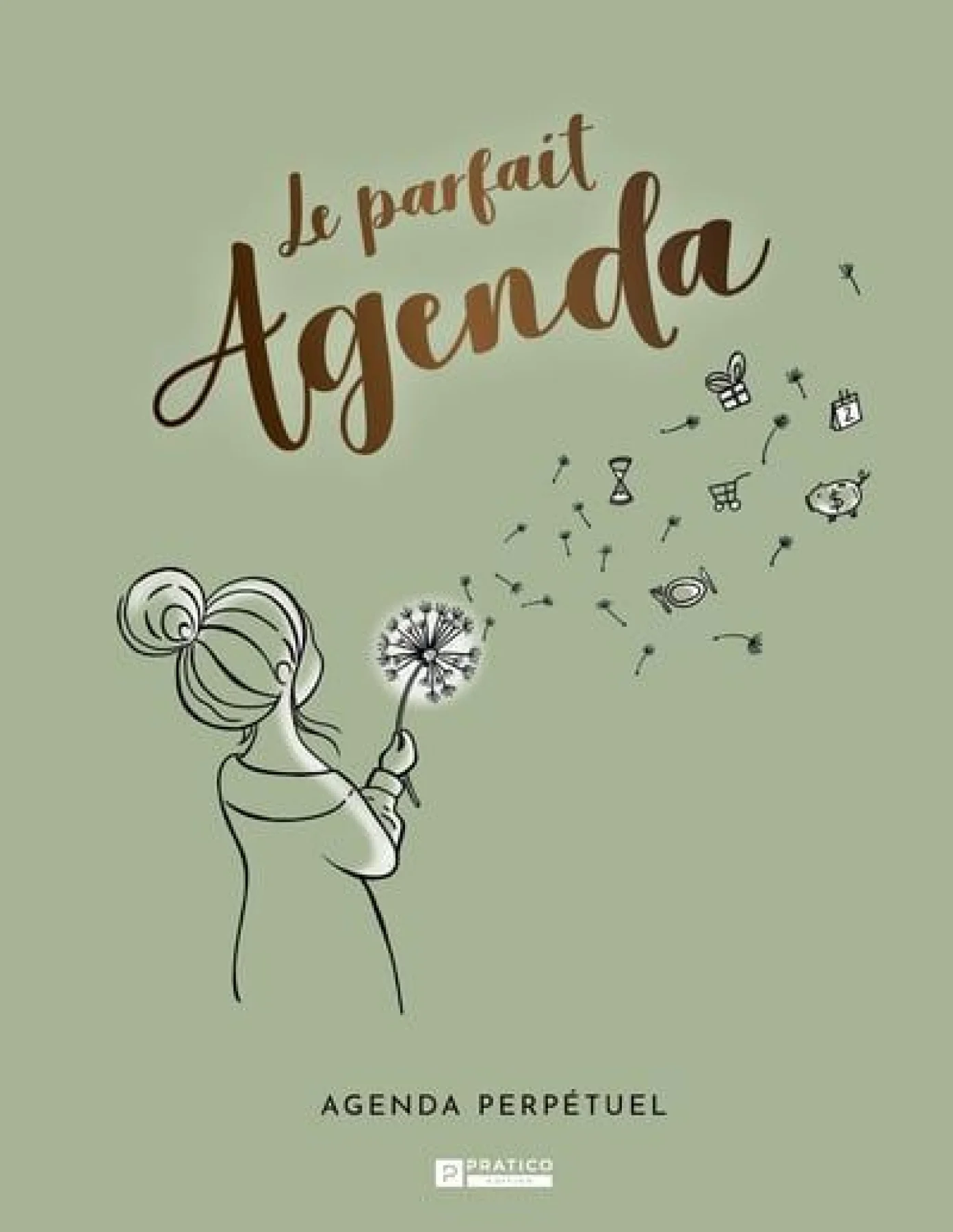 le parfait agenda couverture - fond vert