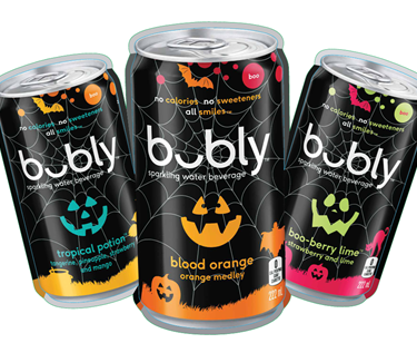 bubly lance 3 saveurs d’Halloween en mini-canettes santé!