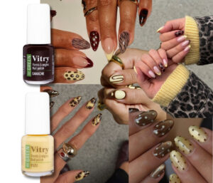 Bouteilles de vernis à ongles BeGreen de Vitry aux couleurs d'automne et d'hiver.