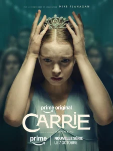 Affiche officielle de la série Carrie sur Prime Video réalisée par Mike Flanagan.