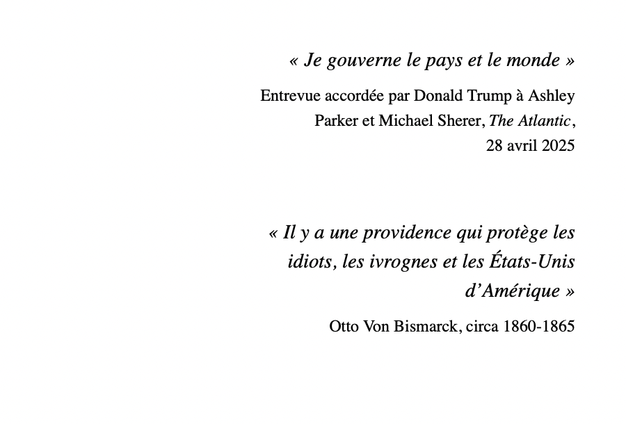 le monde en peril- trump