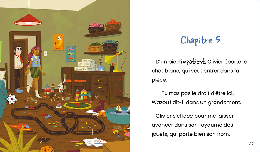 Couverture du livre jeunesse Au Royaume des jouets d’Olivier Munchie illustré par Geneviève Bigué et écrit par Alain M. Bergeron