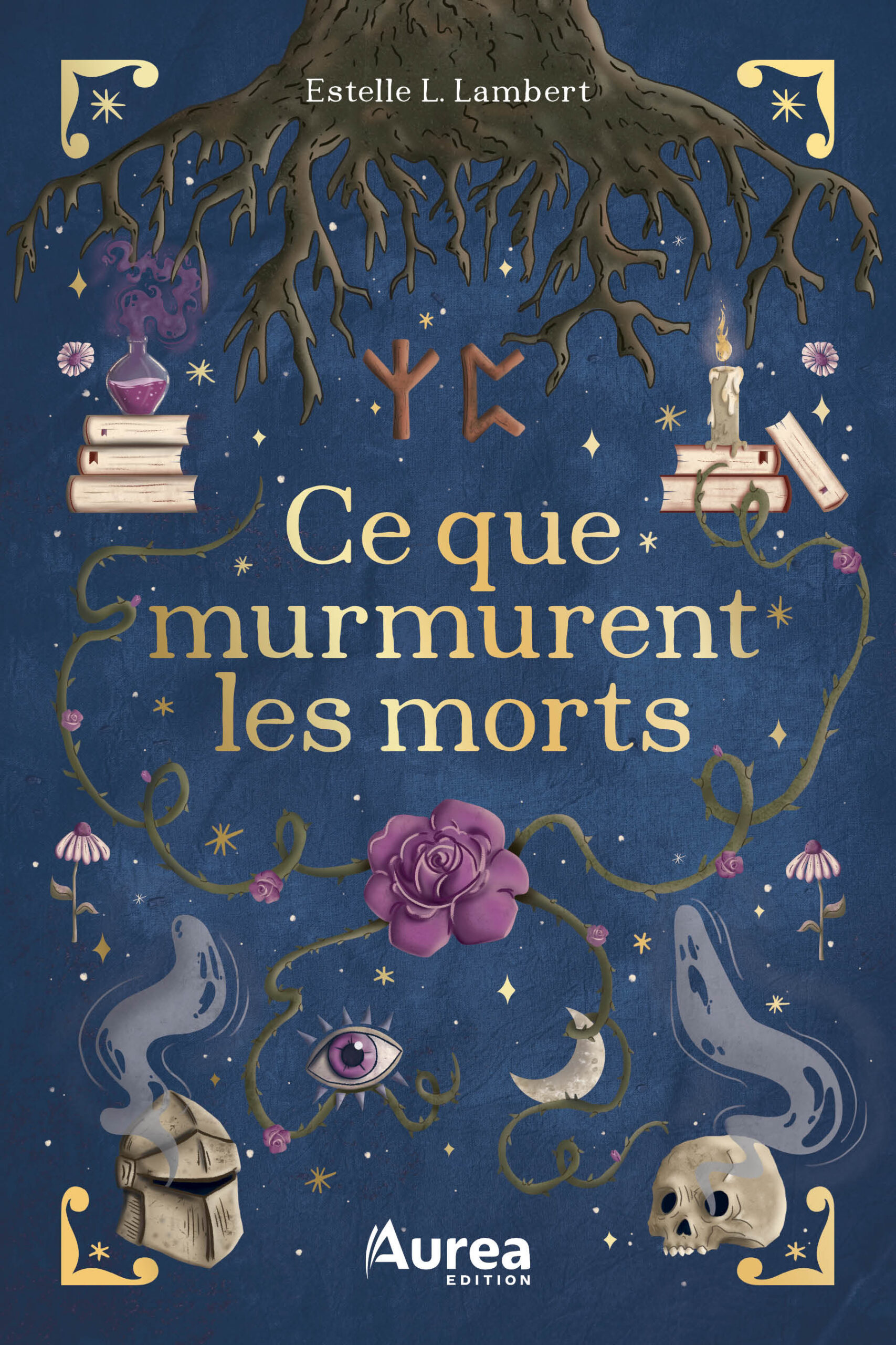 Page couverture du livre Ce que murmurent les morts par l'autrice québécoise Estelle L. Lambert.